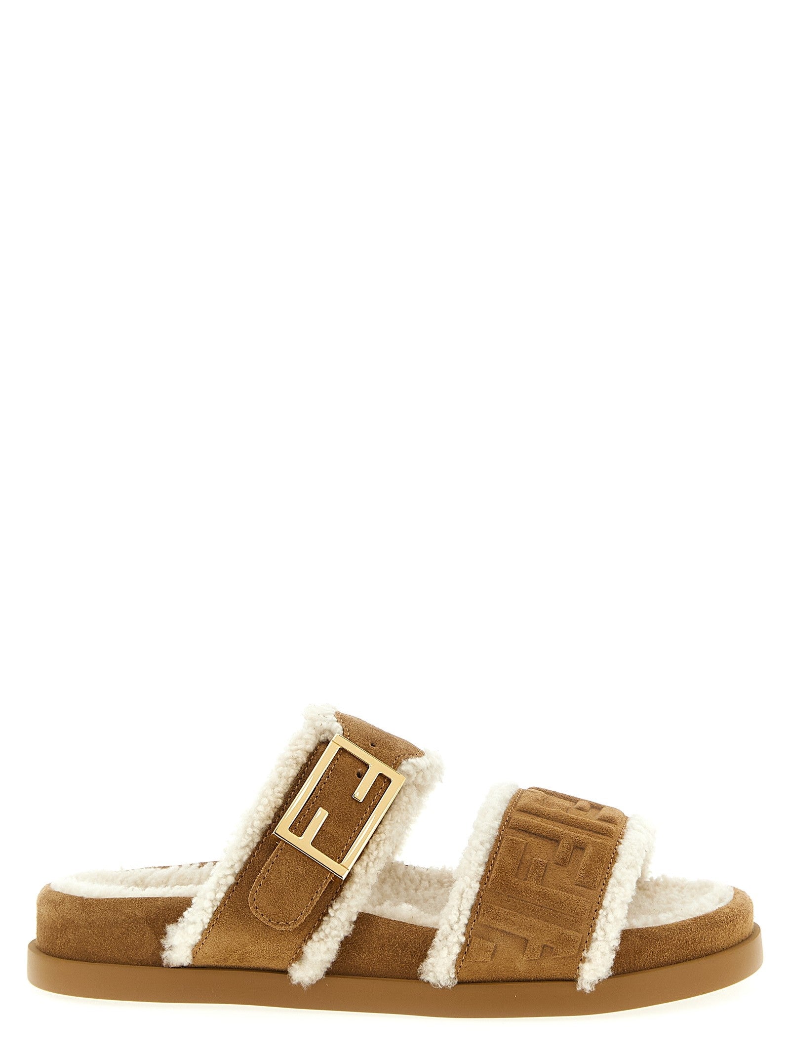Fendi Fendi Feel Sandals Beige