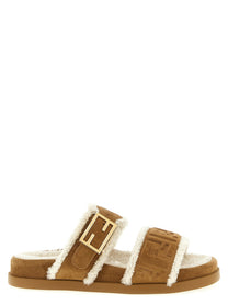 Fendi Fendi Feel Sandals Beige