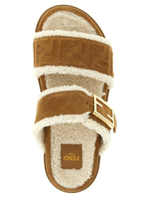 Fendi Fendi Feel Sandals Beige