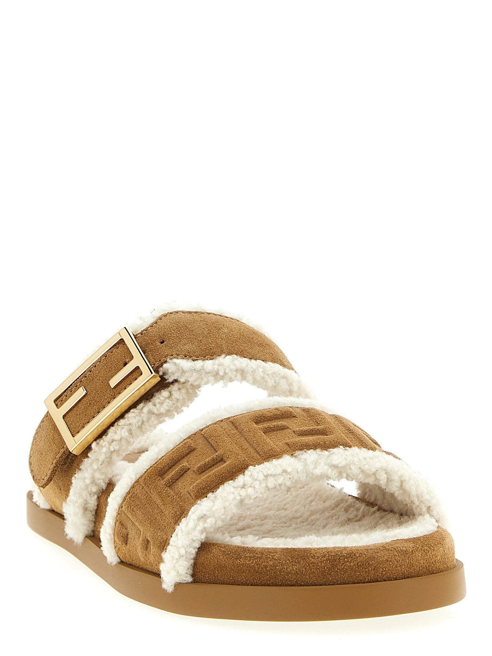 Fendi Fendi Feel Sandals Beige