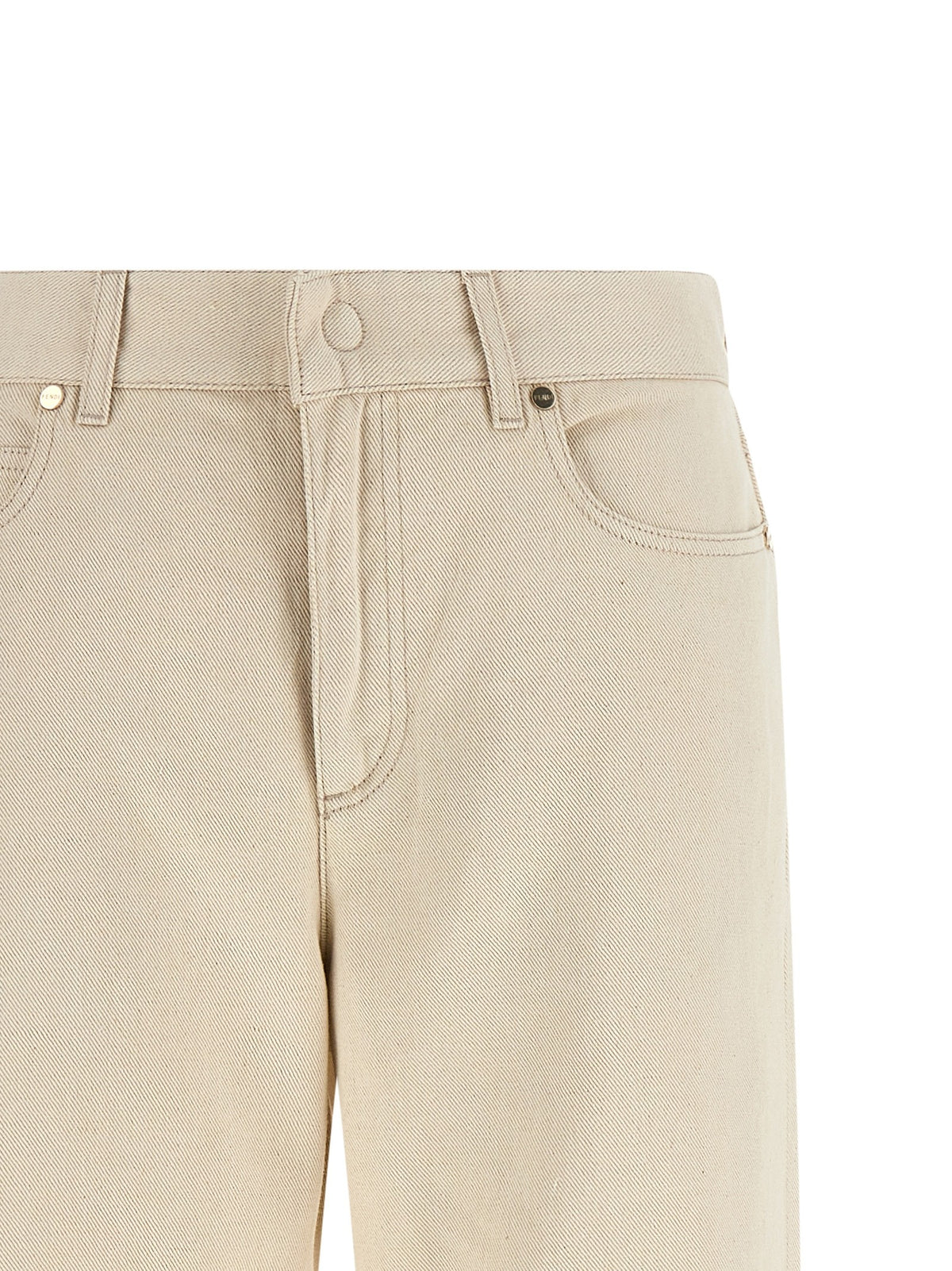 Fendi FF Reverse Jeans Beige, view 3