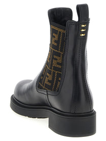 Fendi Fendi Filo Ankle Boots Black
