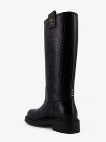 Fendi Women's Fendi Filo Leather Boots Black