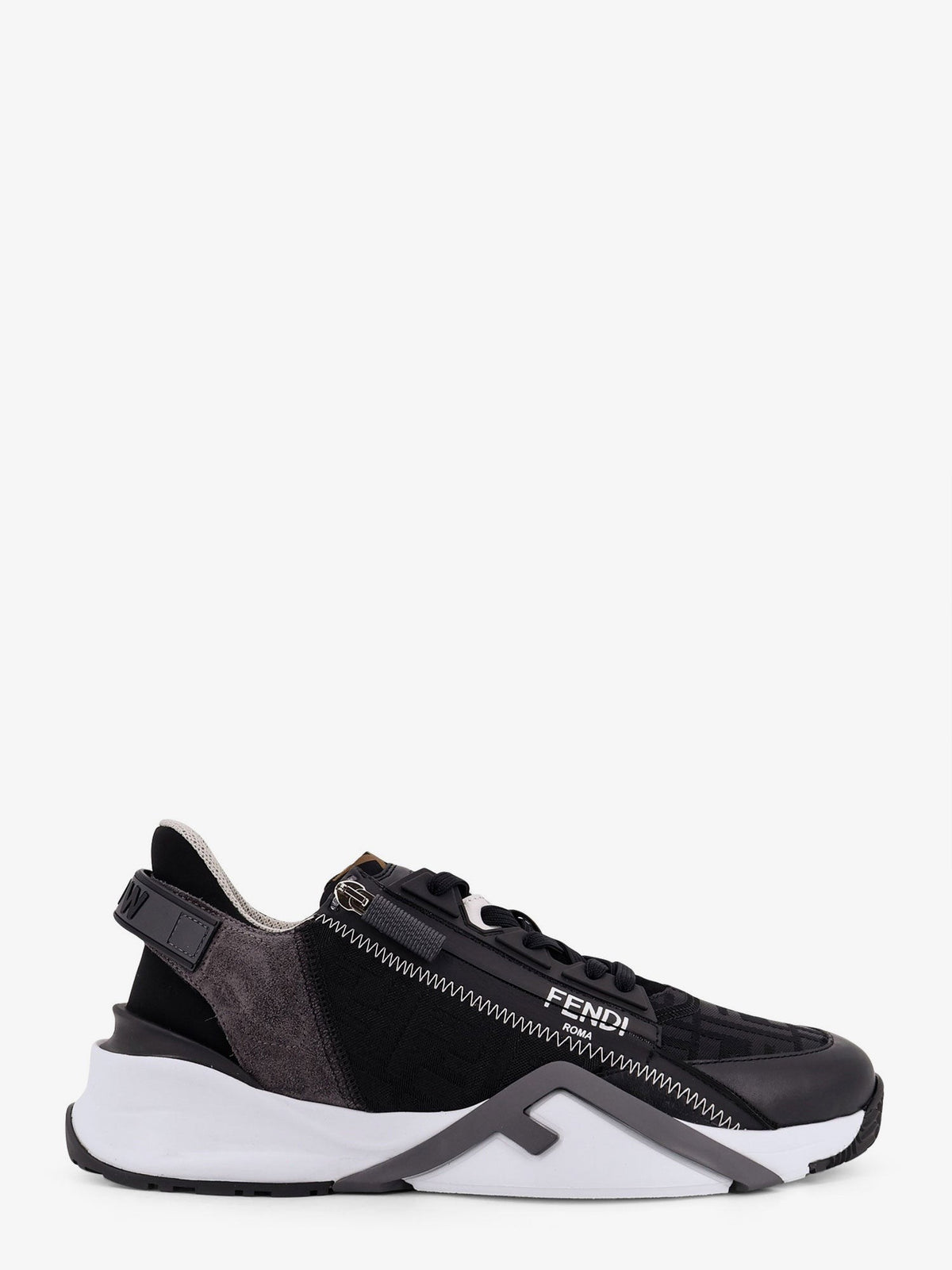 Fendi Men's Fendi Flow Slip on Sneakers Black