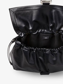 Fendi Men's Fendi Flux Maxi Messenger Leather Crossbody Bag Black