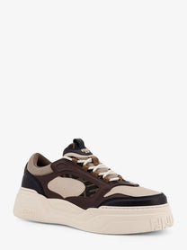 Fendi Men's Fendi Force Leather Sneakers Black