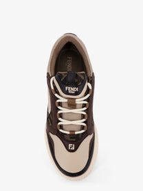 Fendi Men's Fendi Force Leather Sneakers Black