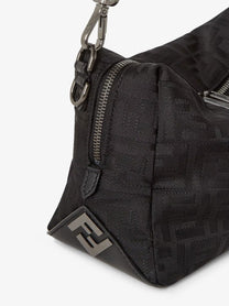 Fendi Men's Fendi Lui Medium FF Nylon Crossbody Bag Black