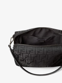 Fendi Men's Fendi Lui Medium FF Nylon Crossbody Bag Black