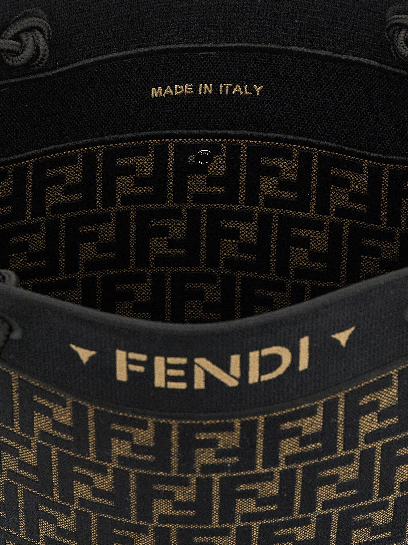 Fendi Women's Magic Shopper Bag in FF Fabric Brown
