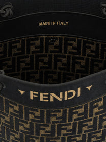 Fendi Women's Magic Shopper Bag in FF Fabric Brown