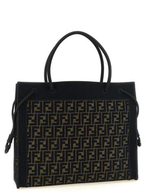 Fendi Women's Magic Shopper Bag in FF Fabric Brown