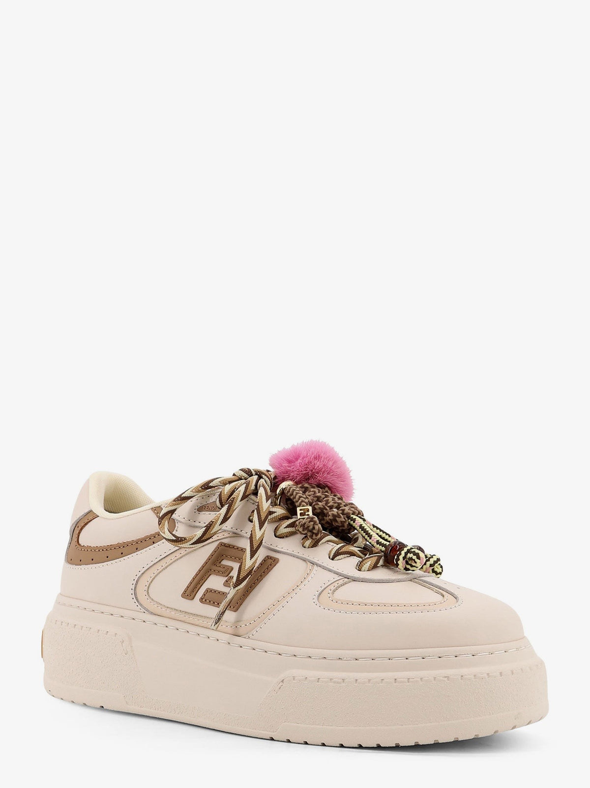 Fendi Women's Fendi Match Sneakers Gold, view 2