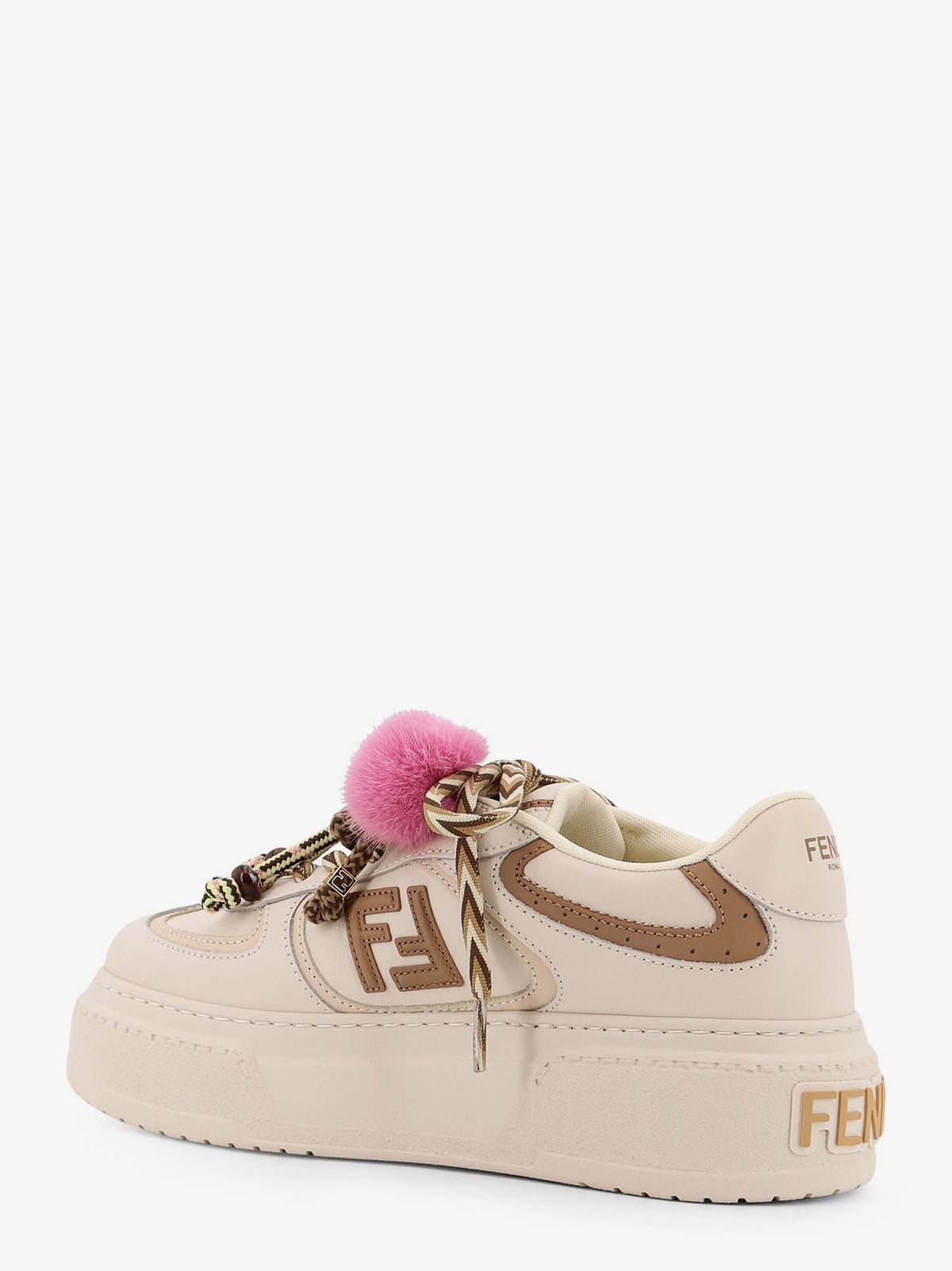 Fendi Women's Fendi Match Sneakers Gold, view 3