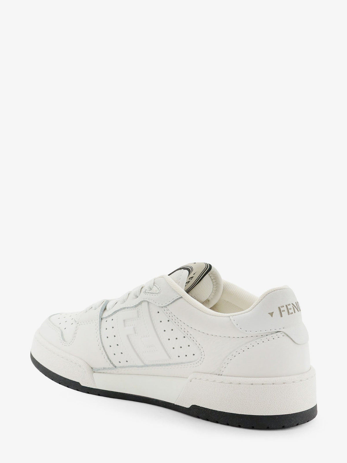 Fendi Women's Fendi Match Leather Sneakers White, view 3