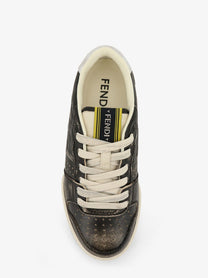 Fendi Women's Fendi Match Leather Sneakers Black