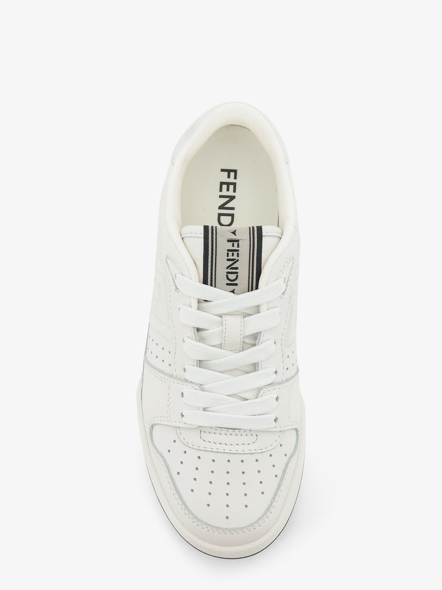 Fendi Women's Fendi Match Leather Sneakers White