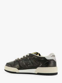 Fendi Women's Fendi Match Leather Sneakers Black