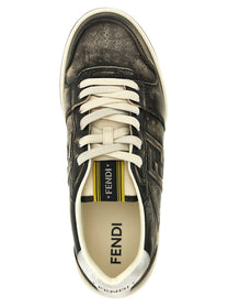 Fendi Men's Fendi Match Low Top Sneakers Black, view 4