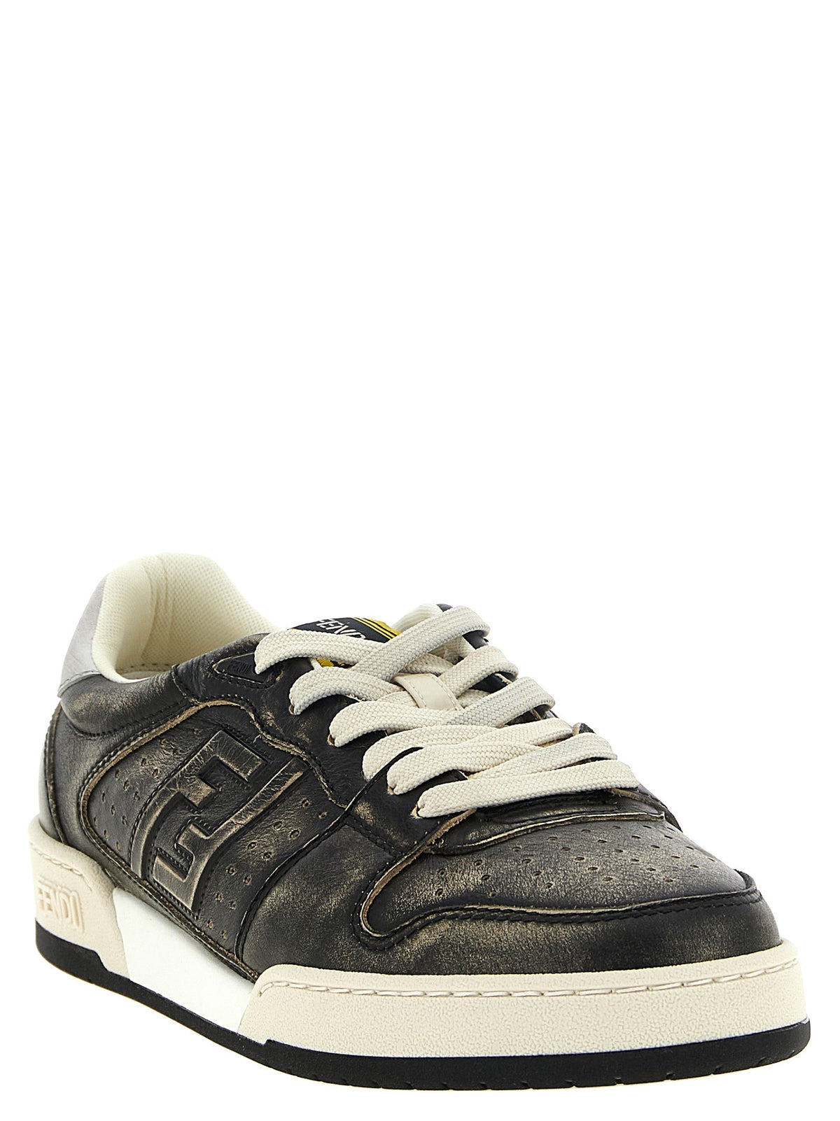 Fendi Men's Fendi Match Low Top Sneakers Black, view 2