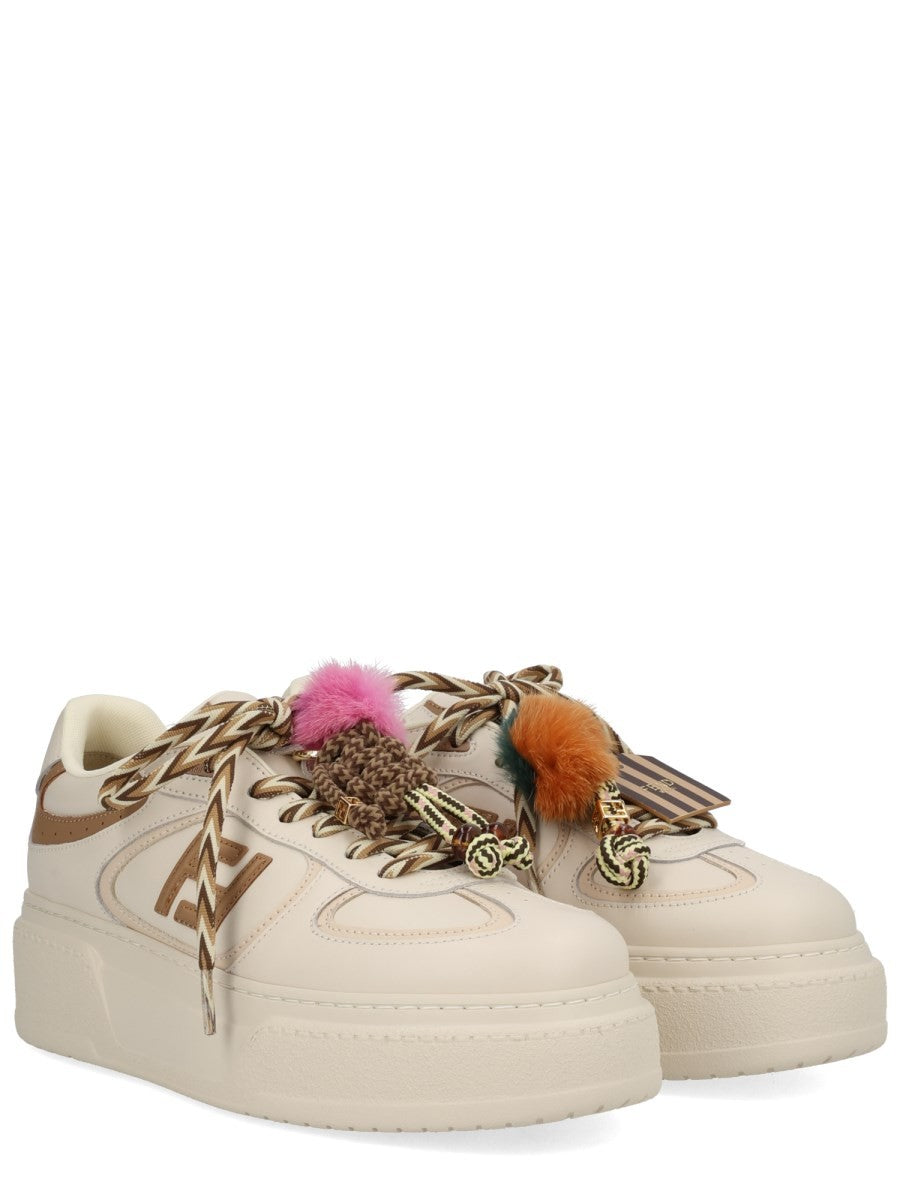 Fendi Women's Fendi Match Sneaker Beige