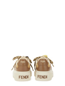 Fendi Women's Fendi Match Sneaker Beige