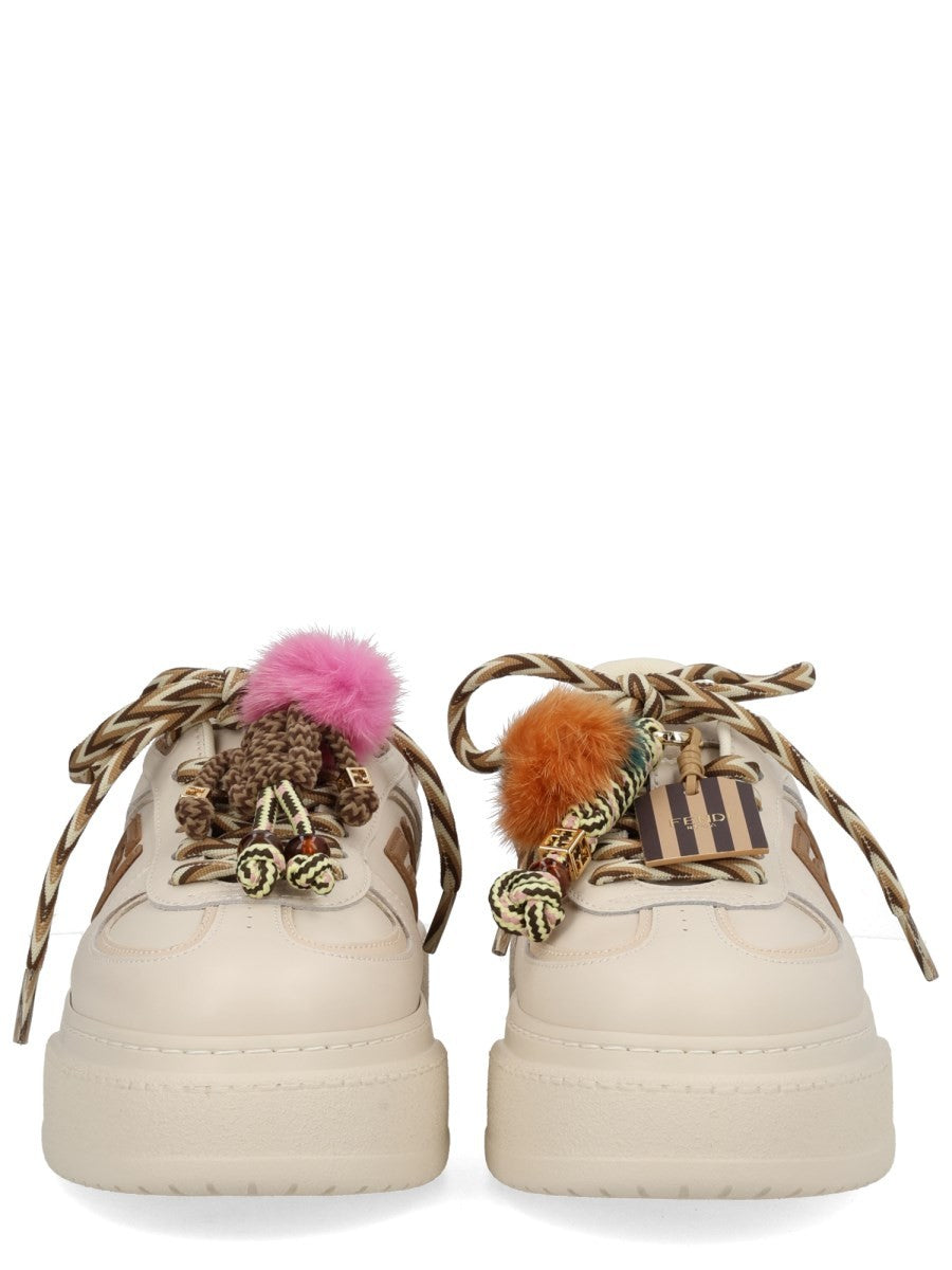 Fendi Women's Fendi Match Sneaker Beige