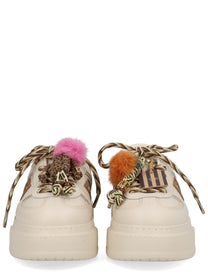 Fendi Women's Fendi Match Sneaker Beige