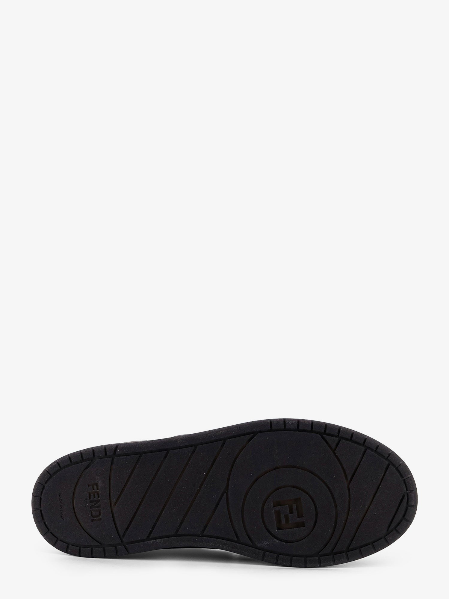 Fendi Men's Fendi Match Sneakers in FF Jacquard Fabric and Suede Grey