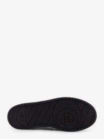 Fendi Men's Fendi Match Sneakers in FF Jacquard Fabric and Suede Grey