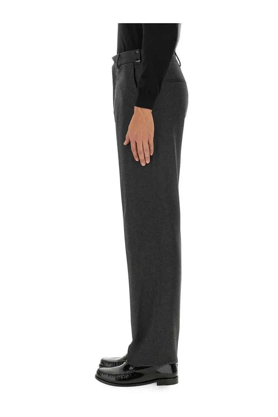 Fendi Men's Cashmere Pants Grey, view 4