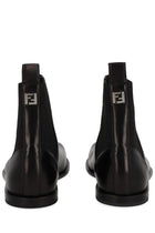 Fendi Men's Chelsea Squared FF Boot Black, view 4