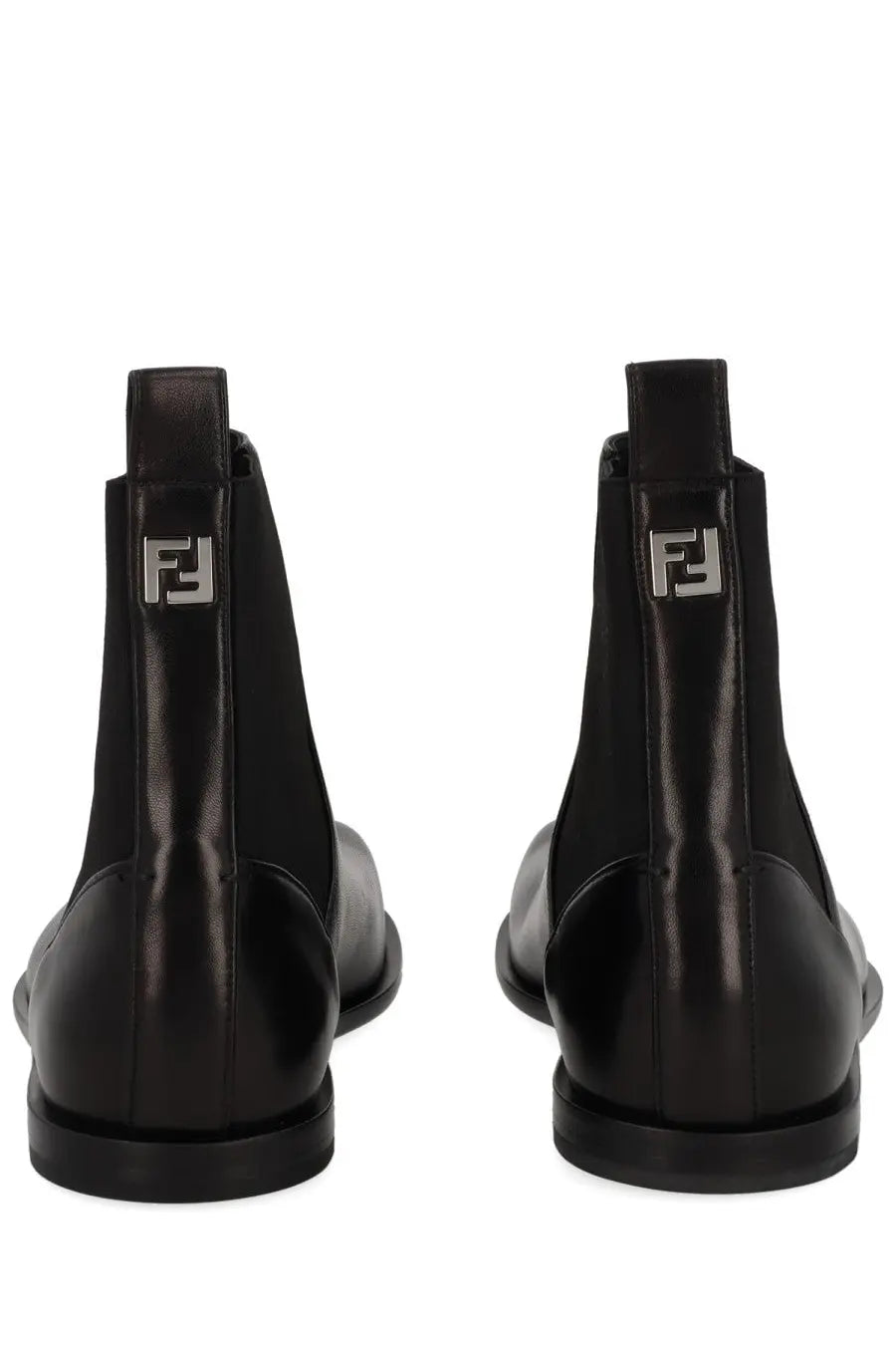 Fendi Men's Chelsea Squared FF Boot Black, view 4