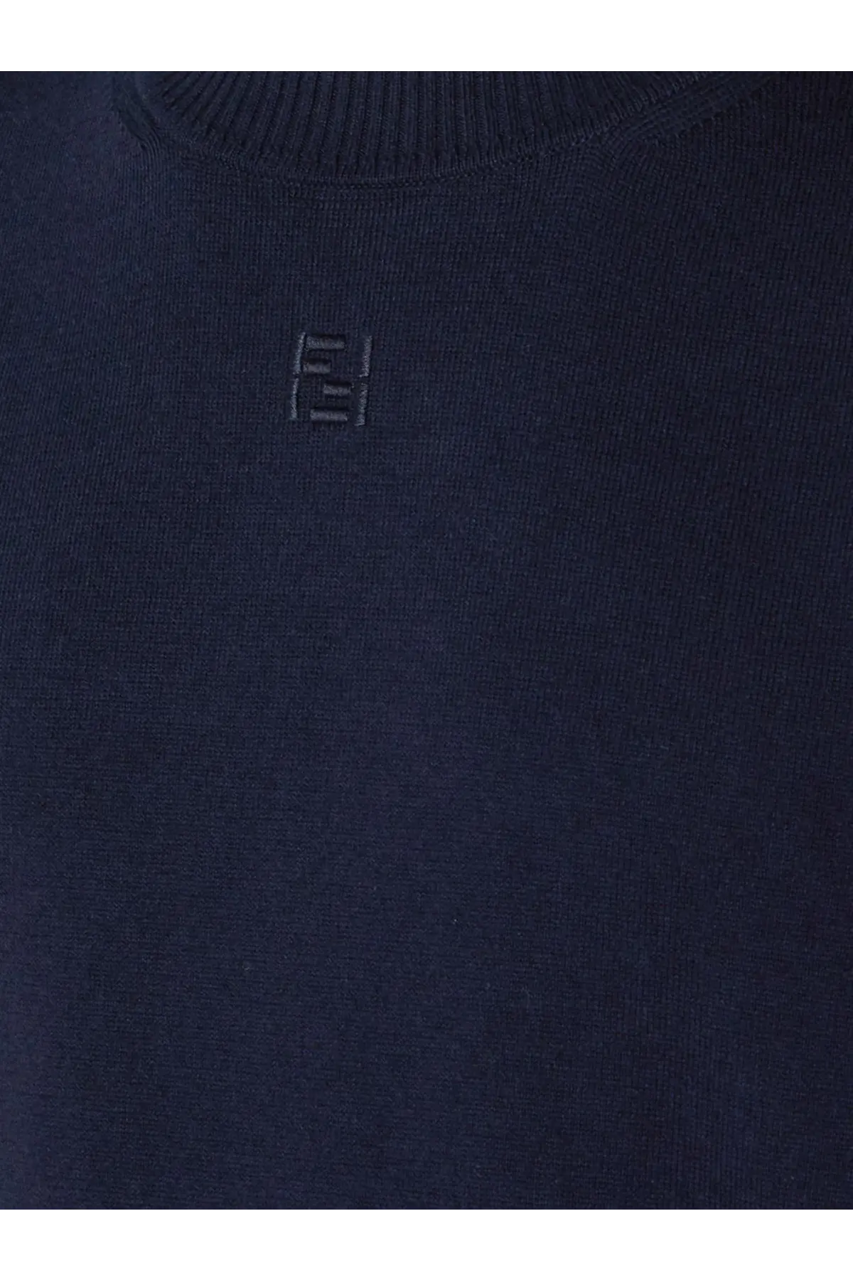 Fendi Men's Cotton and Cashmere Sweater Blue, view 3