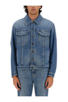 Fendi Men's Denim Jacket Blue