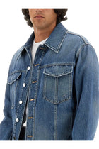 Fendi Men's Denim Jacket Blue, view 4