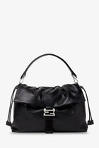 Fendi Men's Fendi Flux Maxi Messenger Leather Crossbody Bag Black