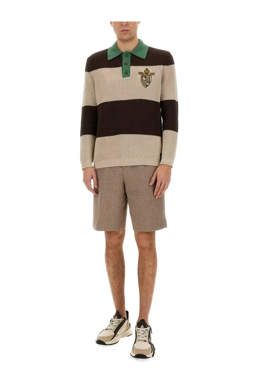 Fendi Men's Jersey Polo Multicolor, view 2