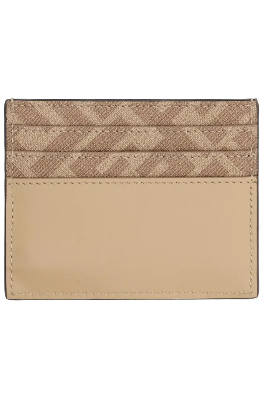Fendi Men's Leather Card Holder Beige, view 2