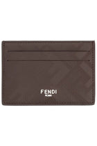 Fendi Men's Leather Card Holder Multicolor