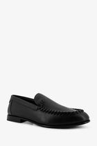 Fendi Men's Leather Loafers Black, view 3