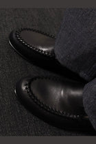 Fendi Men's Leather Loafers Black, view 2