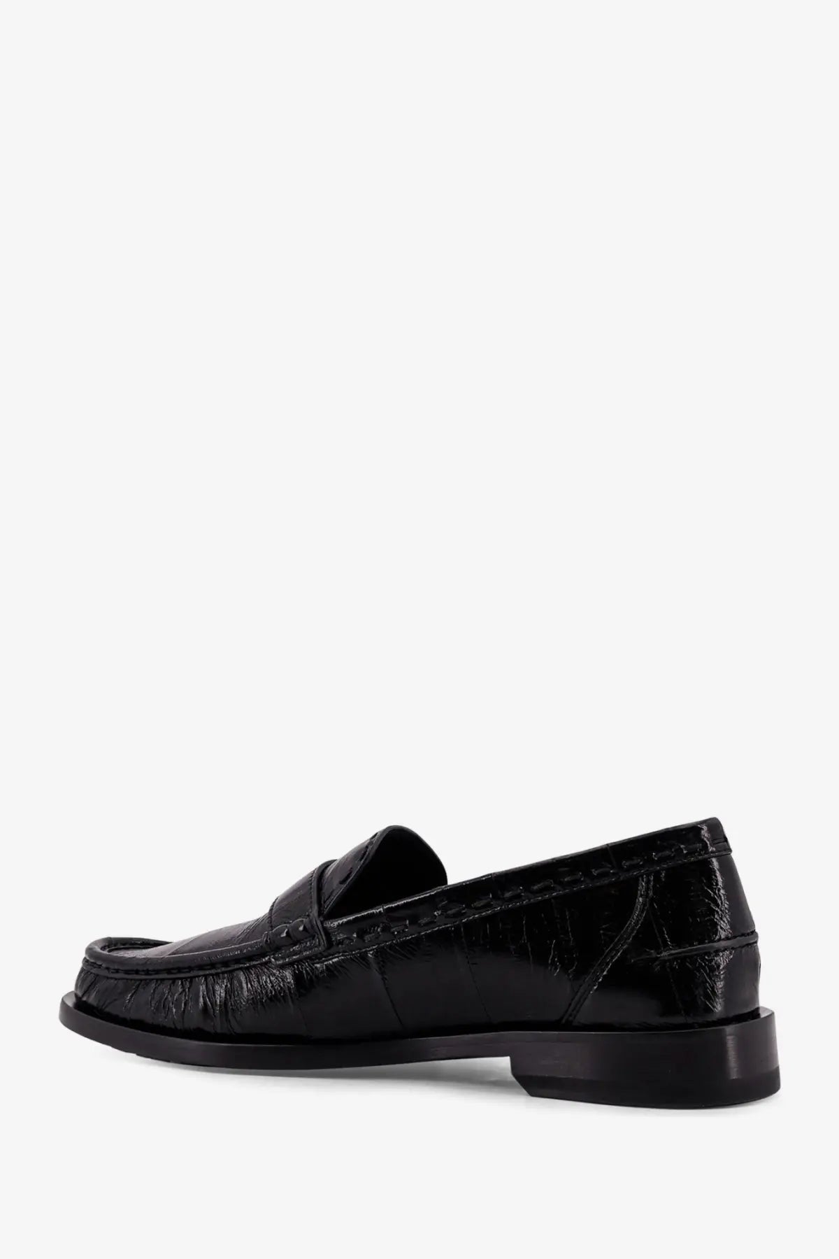 Fendi Men's Missina Leather Loafers Black, view 4