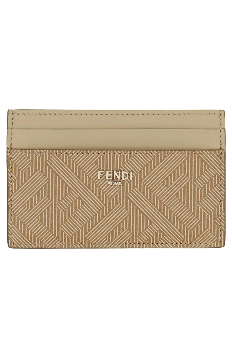 Fendi Men's Shadow Card Holder Beige