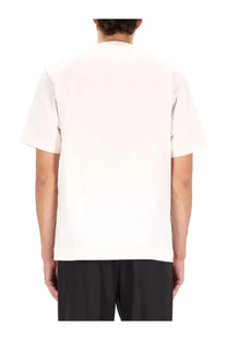 Fendi men’s off-white short-sleeved shirt with minimalist design and clean simple style