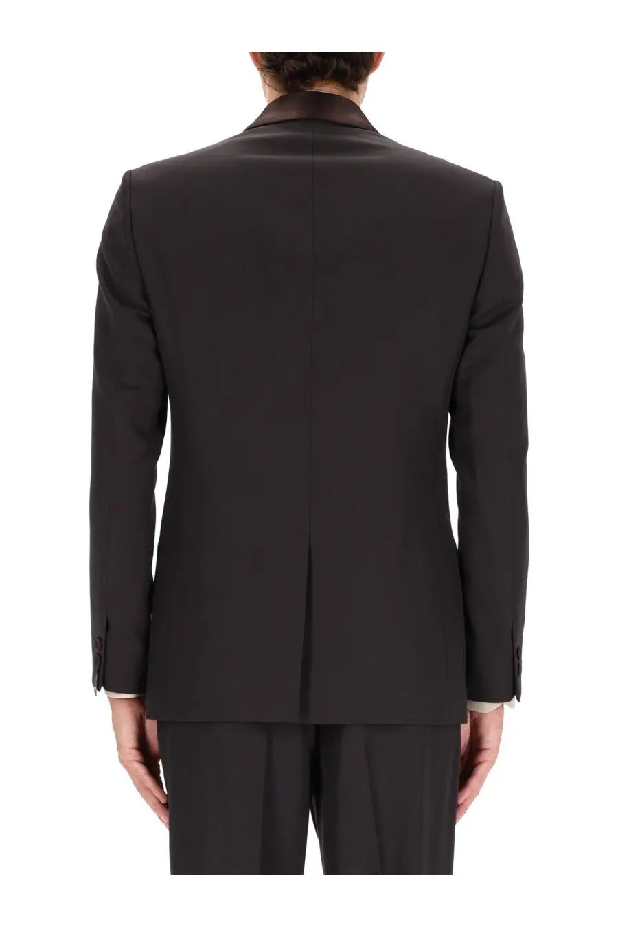 Fendi Men's Single Breasted Tailored Jacket Brown, view 3