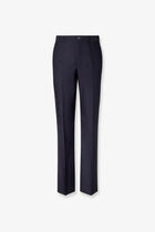 Fendi Men's Trousers Wool Tonal Stitching Grey