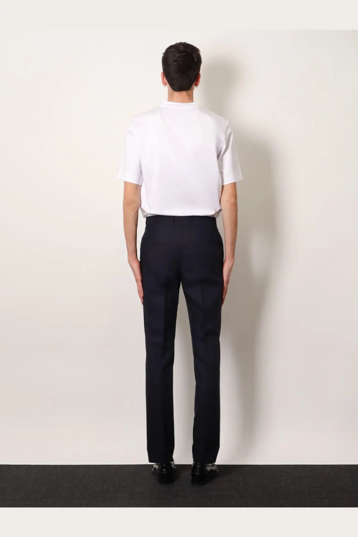 Fendi Men's Trousers Wool Tonal Stitching Grey, view 3