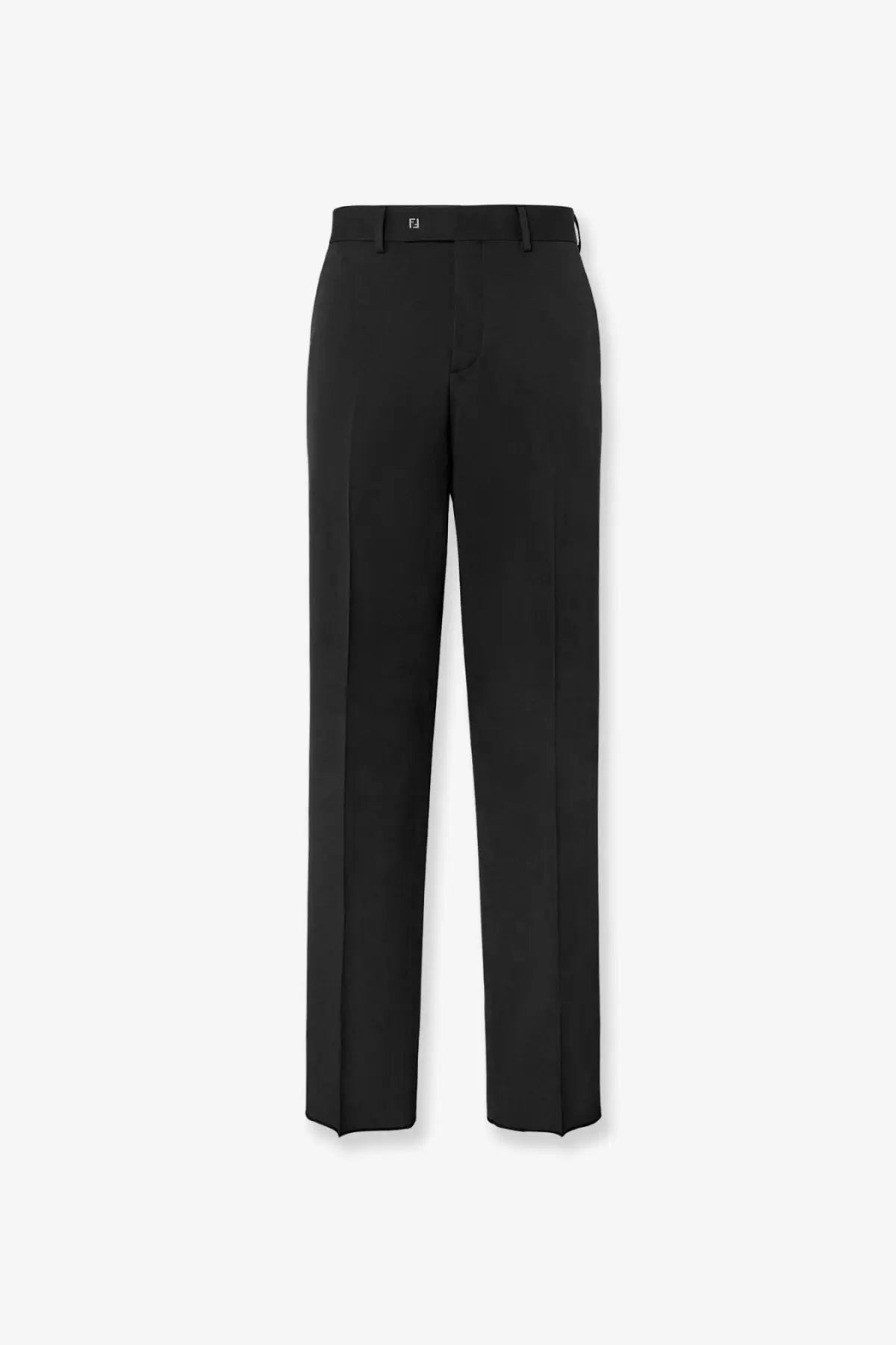 Fendi Men's Virgin Wool Trousers Black
