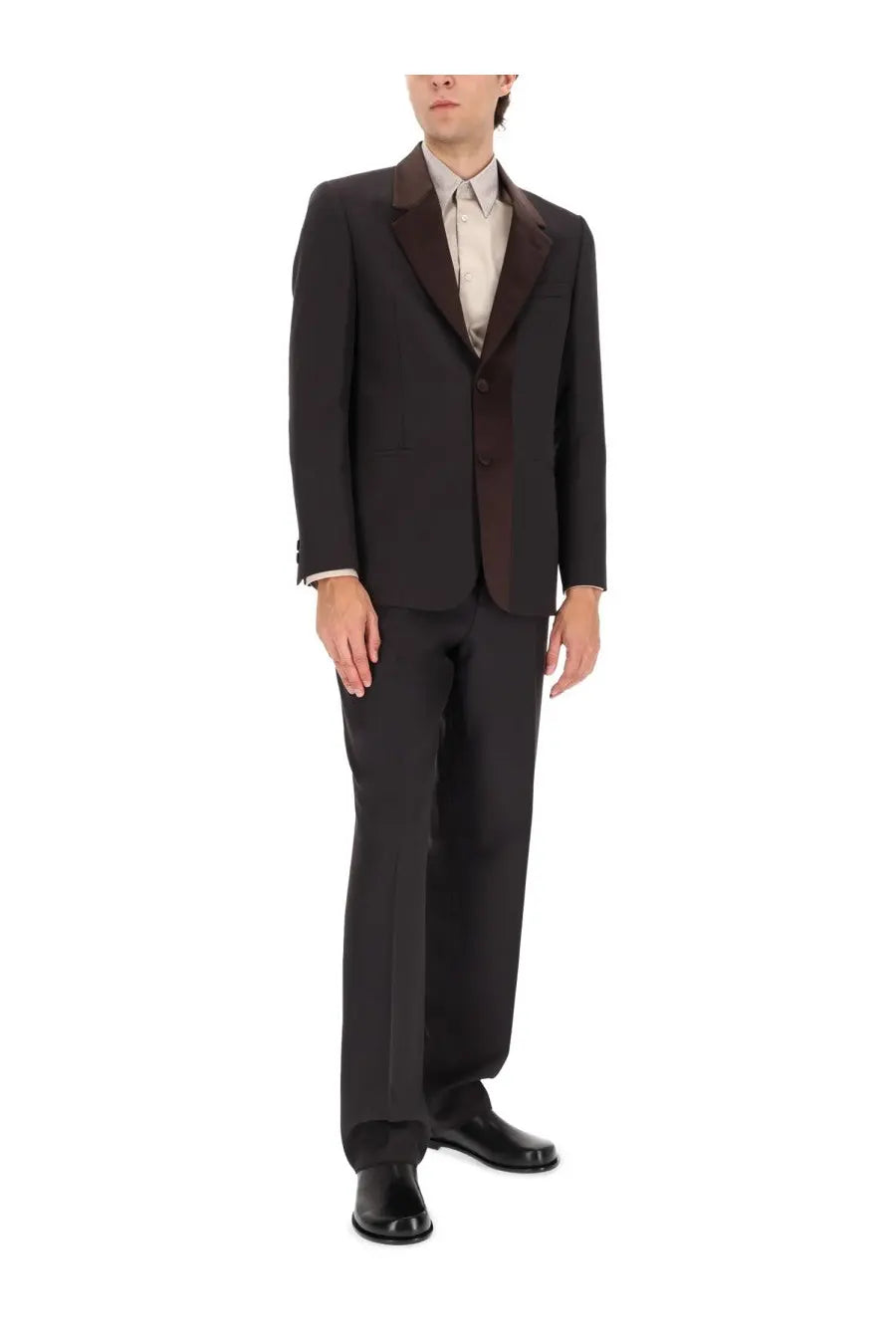 Fendi Men's Wool Blend Pants Brown, view 2